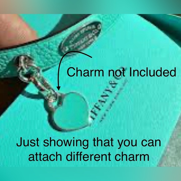 Tiffany & Co. Aqua Leather Bracelet with Silver Plaque - Picture 10 of 13